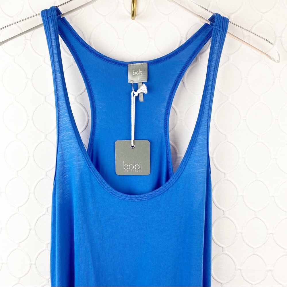 NWT Bobi Racerback Maxi Dress Royal Blue Small - Picture 3 of 6